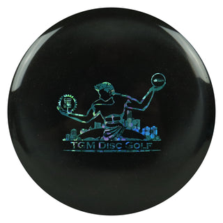 Discraft Midnight Metallic ESP Buzzz with TGM Disc Golf Stamp Midrange Black/Blue Flowers 177-180g