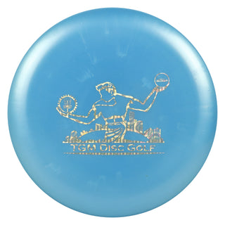 Discraft Big Z Luna with TGM Disc Golf Stamp Putt and Approach Light Blue/McBeth Holo 164-166g