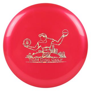 Discraft Big Z Luna with TGM Disc Golf Stamp Putt and Approach Red/McBeth Holo 164-166g