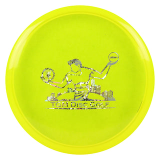 Discraft Z Line Buzzz SS with TGM Disc Golf Stamp Midrange Yellow/Buzzz Holo 177-180g