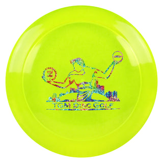 Discraft Z Line Nuke with TGM Disc Golf Stamp Midrange DayGlo/Tie Dye Shimmer 173-174g
