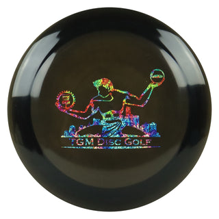 Discraft Z Line Nuke with TGM Disc Golf Stamp Midrange Black/Tie Dye Shimmer 173-174g