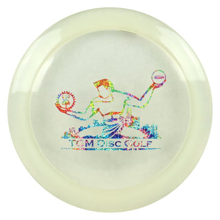 Discraft Z Line Nuke with TGM Disc Golf Stamp Midrange Clear/Tie Dye Shimmer 173-174g