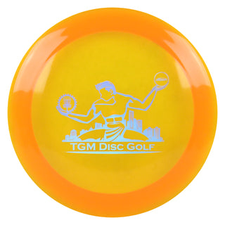Discraft Z Line Nuke with TGM Disc Golf Stamp Midrange Orange/Holo 173-174g