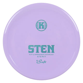 Kastaplast Disc Golf K1 Soft Sten Putt and Approach 2/2/0/1 Lavender/Slate 173 grams