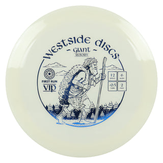 Westside Disc Golf First Run VIP Giant Reborn Distance Driver 12/6/-0.5/2 White/Indigo 178 grams