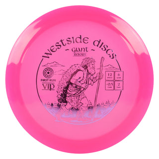 Westside Disc Golf First Run VIP Giant Reborn Distance Driver 12/6/-0.5/2 Pink/Lavender 171 grams