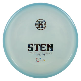 Kastaplast Disc Golf K1 Soft Sten Putt and Approach 2/2/0/1 Clear Blue/Wonder 173 grams