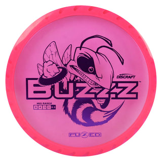 Discraft Disc Golf Fuzed Line Buzzz with Saw Pattern Midrange 5/4-1/1 Pink/Purple 175-176g
