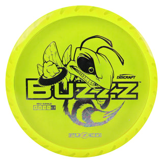 Discraft Disc Golf Fuzed Line Buzzz with Saw Pattern Midrange 5/4-1/1 Yellow/Oil Slick 175-176g