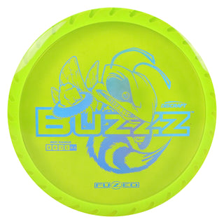 Discraft Disc Golf Fuzed Line Buzzz with Saw Pattern Midrange 5/4-1/1 DayGlo/Blue Holo 167-169g