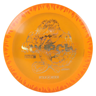 Discraft Disc Golf Fuzed Scorch with Flame Pattern Sample Test Run Driver 11/6/-2/2 Orange/Gold Holo 170-172g