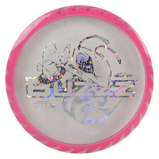 Discraft Disc Golf Fuzed Line Buzzz with Saw Pattern Midrange 5/4-1/1 Clear Pink/Buzzz Holo 175-176g