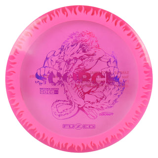Discraft Disc Golf Fuzed Scorch with Flame Pattern Sample Test Run Driver 11/6/-2/2 Pink/Purple Holo 173-174g