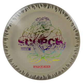 Discraft Disc Golf Fuzed Scorch with Flame Pattern Sample Test Run Driver 11/6/-2/2 Black/Rainbow 170-172g