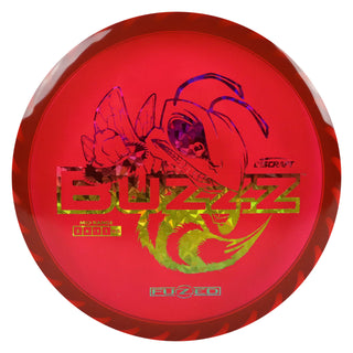 Discraft Disc Golf Fuzed Line Buzzz with Saw Pattern Midrange 5/4-1/1 Red/Rainbow Shatter 173-174g