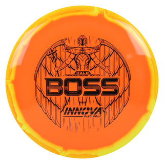 Innova Disc Golf Halo Star Boss Distance Driver 13/5/-1/3 Yellow Orange/Black 173 grams