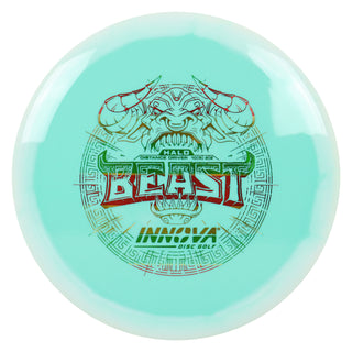 Innova Disc Golf Halo Star Beast Distance Driver 10/5/-2/2 White Teal/Rasta 170 grams