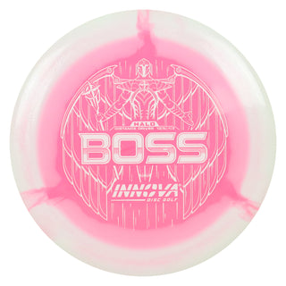 Innova Disc Golf Halo Star Boss Distance Driver 13/5/-1/3 White Pink/White 157 grams