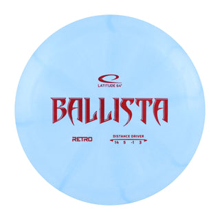 Latitude 64 Disc Golf Distance Driver Retro Burst Ballista 14/5/-1/3 Light Blue/Red 173 grams