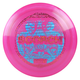 Disc Golf Z Line Reimagined Scorch Distance Driver 11/6/-2/2 Pink/Blue Lines/Magenta Hexagons 173-174g