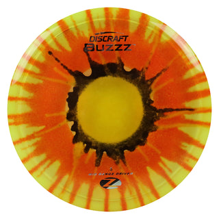 Discraft Disc Golf Z Line Fly Dye Buzzz Midrange Disc 5/4/-1/1 Black Red Splat/Black Silver 170-172g