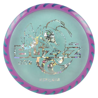 Discraft Disc Golf Fuzed Line Buzzz with Saw Pattern Midrange 5/4-1/1 Blue with Hot Pink Saw/Buzzz Holo 167-169g