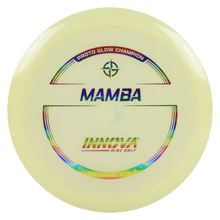 Innova Disc Golf Proto Glow Champion Mamba Distance Driver 11/6/-5/1 Glow/Rainbow 173 grams
