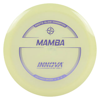 Innova Disc Golf Proto Glow Champion Mamba Distance Driver 11/6/-5/1 Glow/Lavender 173 grams