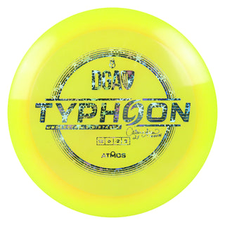 DGA Disc Golf Catrina Allen Atmos Typhoon Distance Driver 12/6/-2/2 Yellow/Snowflakes 167-169g
