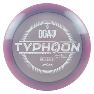 DGA Disc Golf Catrina Allen Atmos Typhoon Distance Driver 12/6/-2/2 Pink Blue/White 164-166g