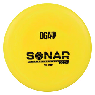 DGA Disc Golf D-Line Sonar Putt and Approach 3/4/0/2 Yellow/Black 170-172g