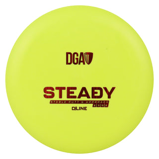 DGA Disc Golf D-Line Steady Putt and Approach 2/3/0/2 Yellow/Red Lines 173-174g