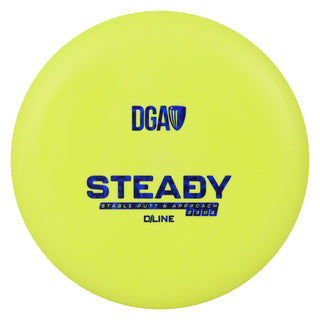DGA Disc Golf D-Line Steady Putt and Approach 2/3/0/2 Yellow/Navy Shatter 170-172g