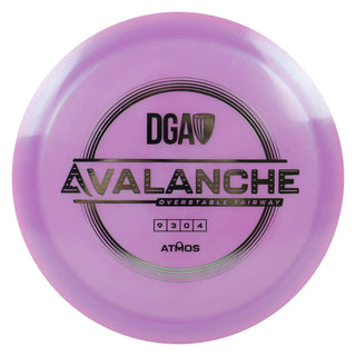 DGA Disc Golf Atmos Avalanche Fairway Driver 9/3/0/4 Purple/Silver 173-174g