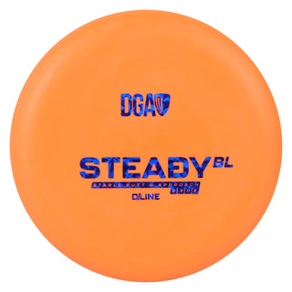 DGA Disc Golf D-Line Steady BL Putt and Approach 2/3/0/2 Orange/Navy Shatter 173-174g