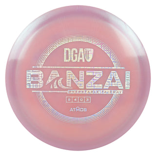 DGA Disc Golf Atmos Banazi Fairway Driver 8/4/0/3 Dark Pink/Cubic Prisms 175-176g