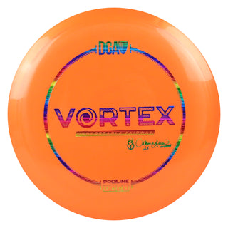 DGA Disc Golf Catrina Allen ProLine Vortex Fairway Driver 7/6/-3/1 Orange/Rainbow Lines 173-174g
