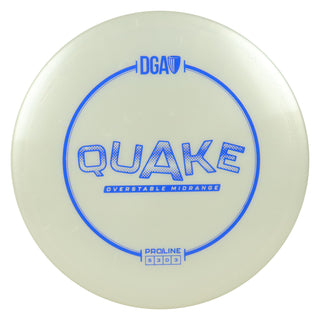 DGA Disc Golf ProLine Quake Midrange Disc 5/3/0/3 White/Blue 175-176g