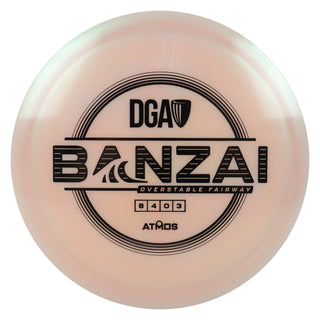 DGA Disc Golf Atmos Banazi Fairway Driver 8/4/0/3 Light Pink/Black 175-176g