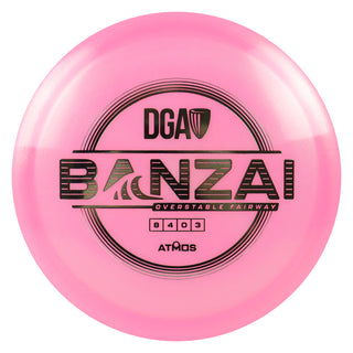 DGA Disc Golf Atmos Banazi Fairway Driver 8/4/0/3 Pink/Silver 173-174g