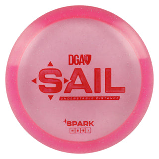 DGA Disc Golf Spark Sail Distance Driver 11/5/-5/1 Pink/Red 170-172g