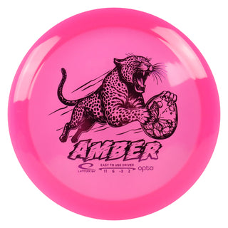 Latitude 64 Disc Golf Opto Amber Distance Driver 11/6/-3/2 Pink/Magenta 158 grams