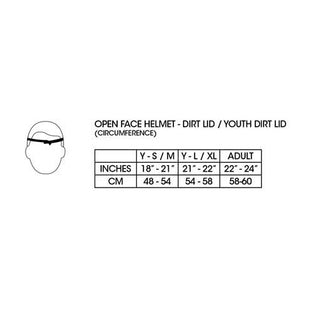 661 Youth Helmet Dirt Lid Red Certified L/XL