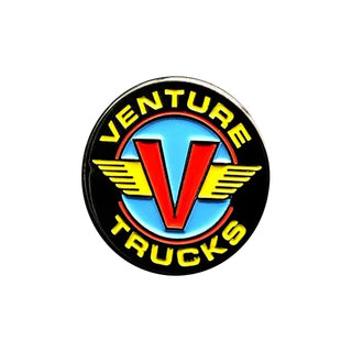 Venture Skateboard Trucks Enamel Lapel Pin Wings Blue 1"
