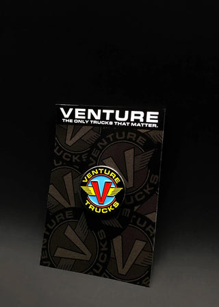 Venture Skateboard Trucks Enamel Lapel Pin Wings Blue 1"