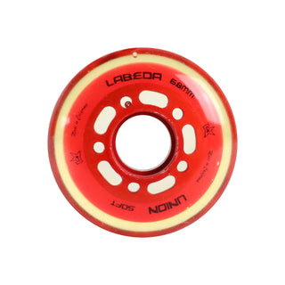 Labeda Roller Hockey Wheels - Union 68mm 74A Red (Single)