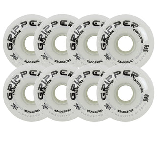Labeda Roller Hockey Wheels - Gripper Crossover 68mm 76A White (8-Pack)