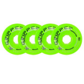 Labeda Roller Hockey Wheels - Gripper Crossover 68mm 74A Green (4-Pack)