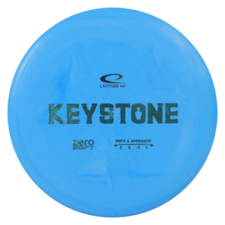 Latitude 64 Disc Golf Zero Soft Keystone Putter 2/5/-1/1 Blue/Slate 173 grams